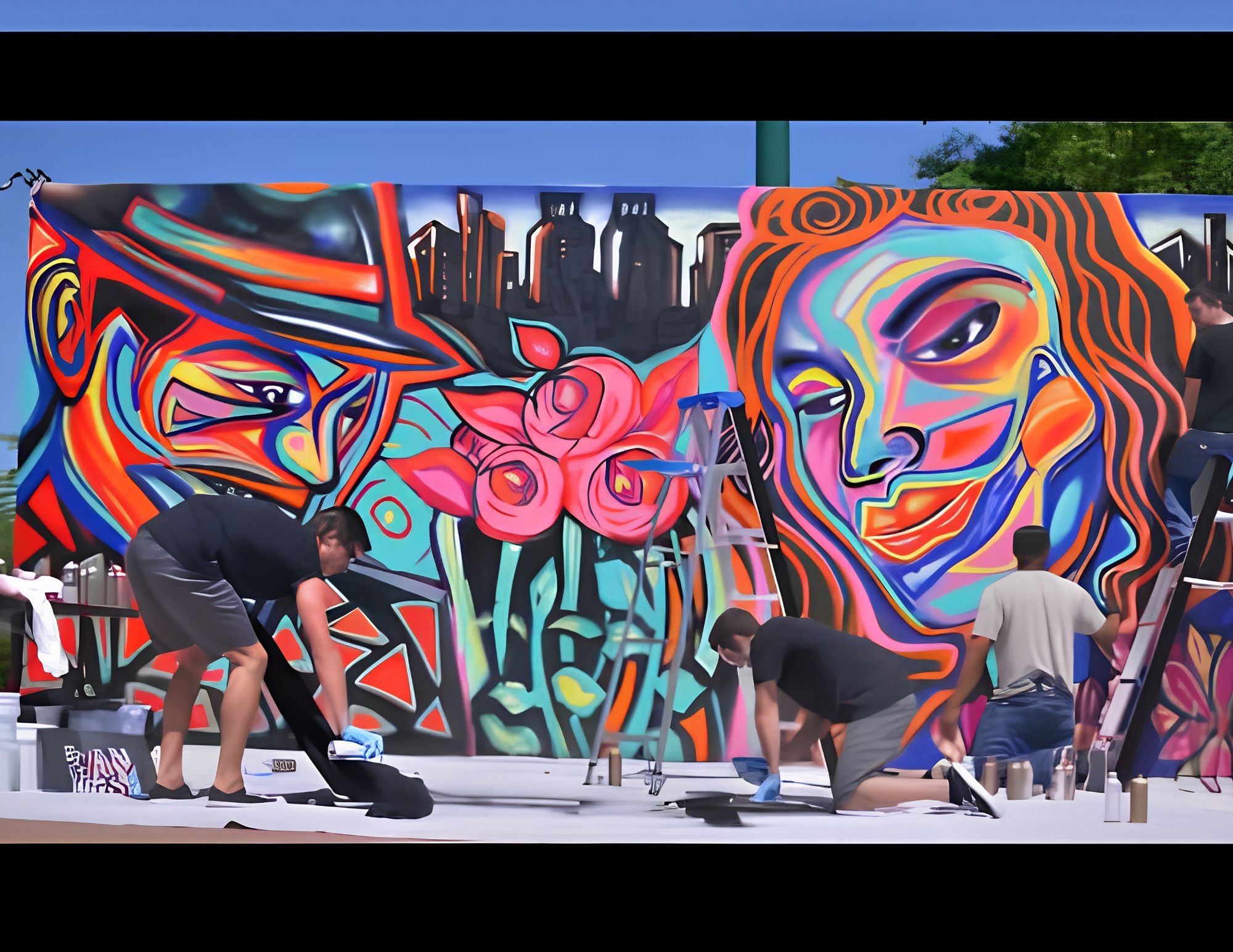 Mural Wall Art artwork by Corey Barksdale